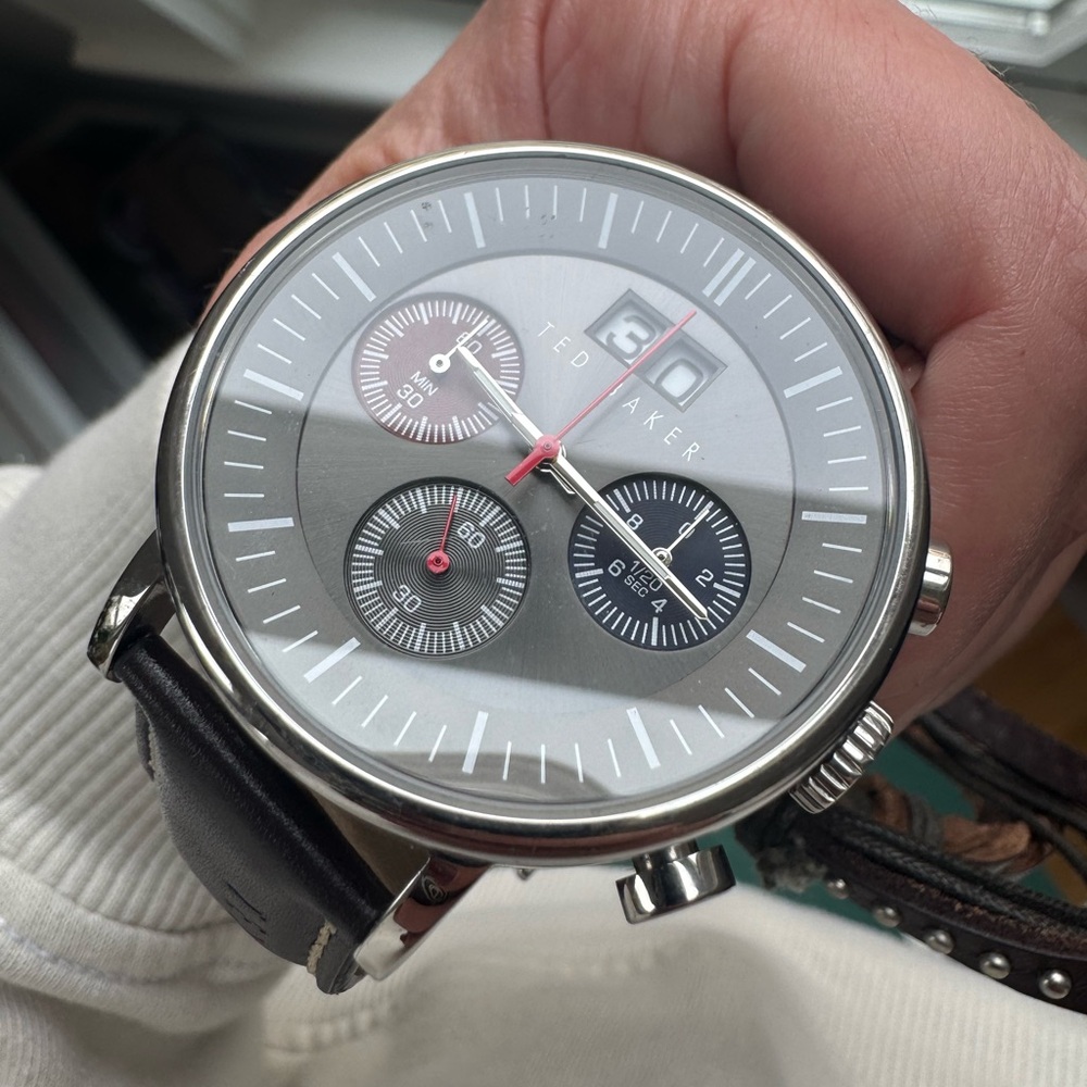 Ted Baker Brown and Silver Men's Watch - Picture 5 of 5